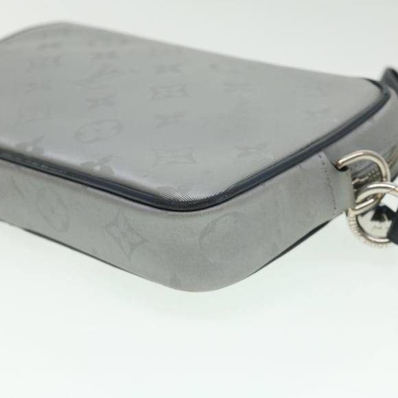 LOUIS VUITTON Monogram satellite alpha Clutch Bag Silver M44171 LV Auth 32344A - Picture 16 of 16